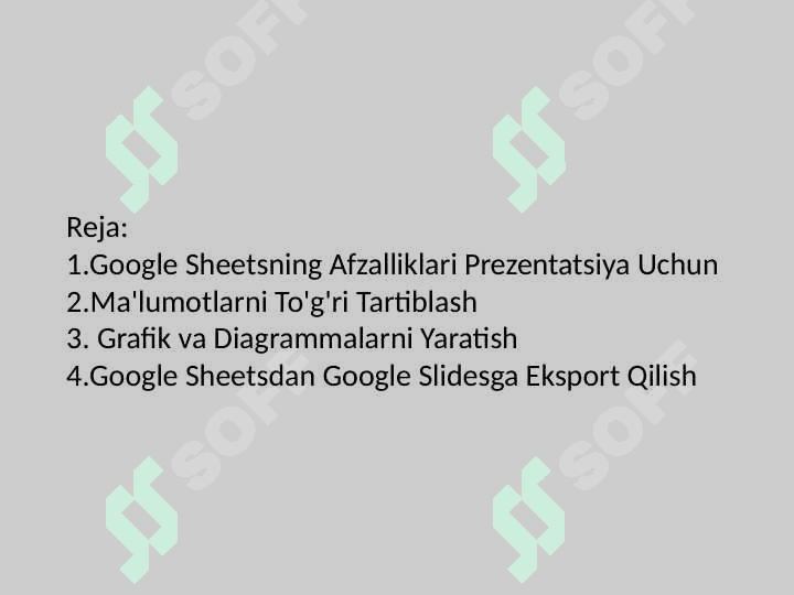 Google Sheets bilan Onlayn Prezentatsiyalar Yaratish 2