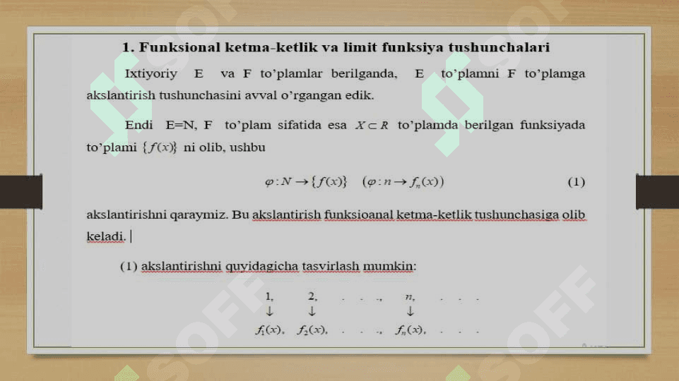 Funksional ketma-ketliklar 2