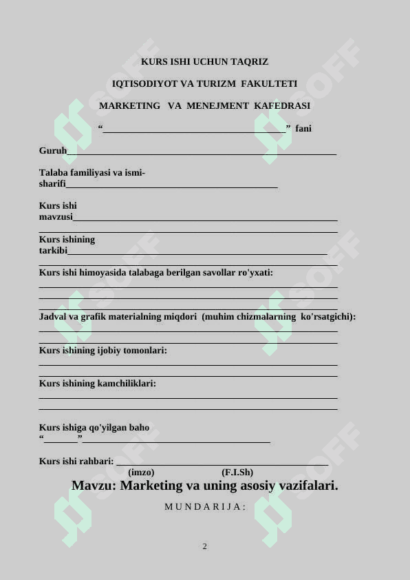 MARKETING VA MENEJMENT KAFEDRASI 2