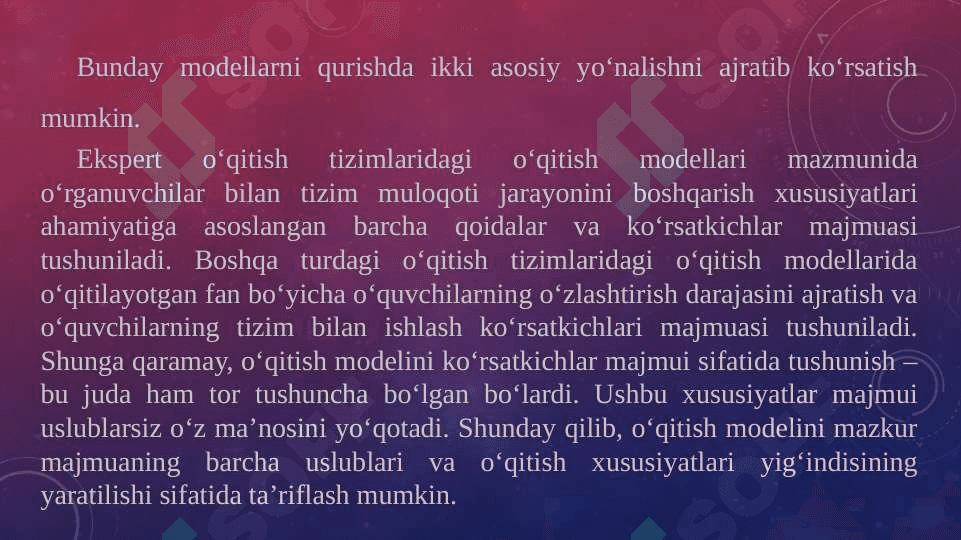 Elektron ta’lim va uni tashkil etish asoslari. 5