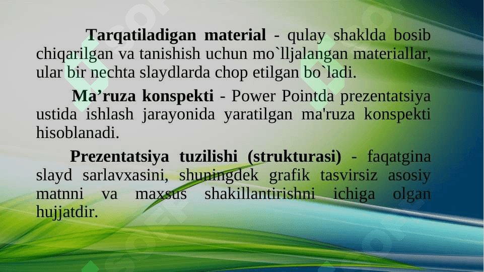 Taqdimot yaratishning zamonaviy vositalari va ta’lim jarayonida qo‘llanilishi. 6