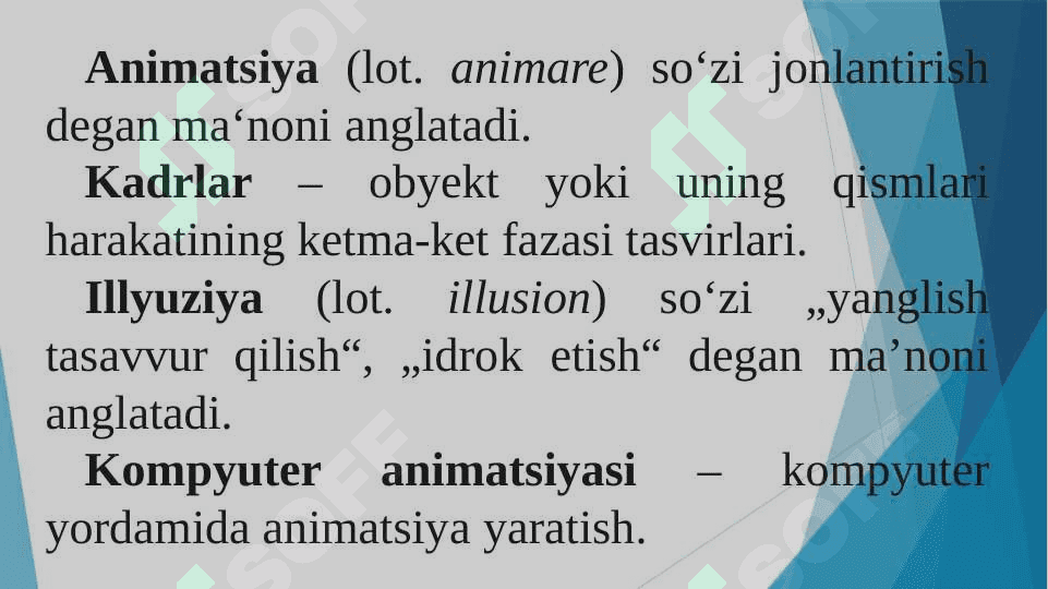 Ta’lim jarayonida animatsiyalardan foydalanish va ularning afzalliklari. 4