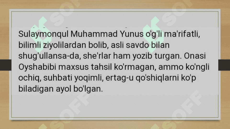 Choʻlponning  “Adabiyot nadir” maqolasi tahlili 8