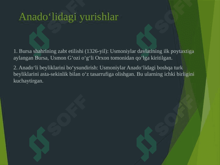 Usmoniylarning Anado'li va Bolqon yarimorolidagi yurishkari 3