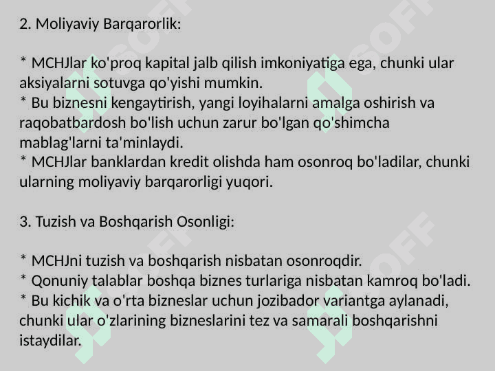 Biznes turlari. Ijobiy va salbiy tomonlari 5