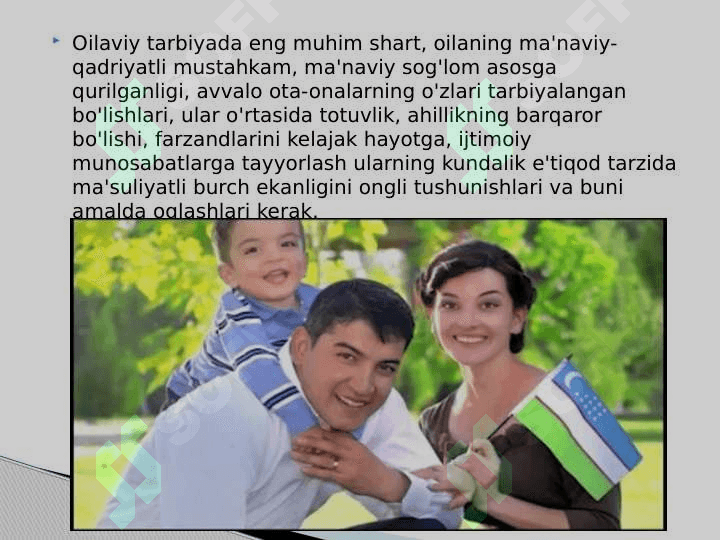 Konfliktli vaziyatlarni hal qilishda oilaning orni va ahamiyati. 4