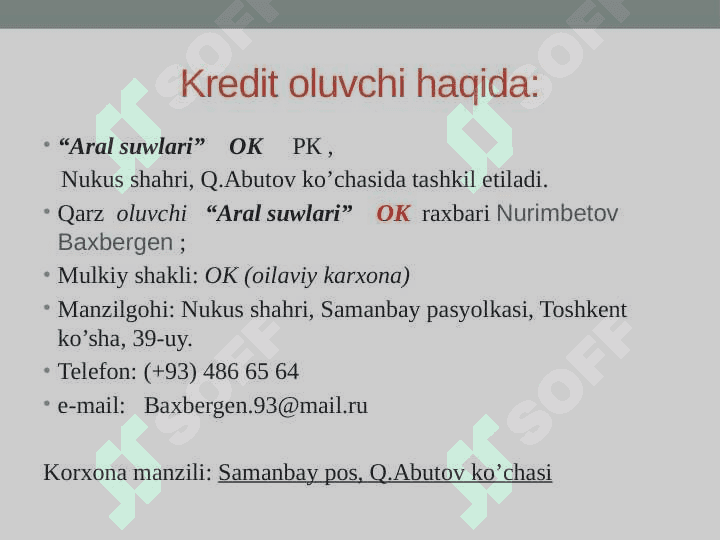 Tozalangan suv ishlab chiqarish bo’yicha biznes reja 4