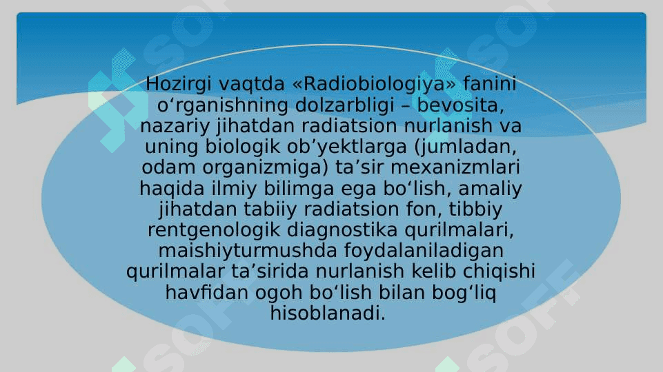 Dunyodagi texnogen falokatlarning kelib chiqishida radiatsiyaning o’rni 3
