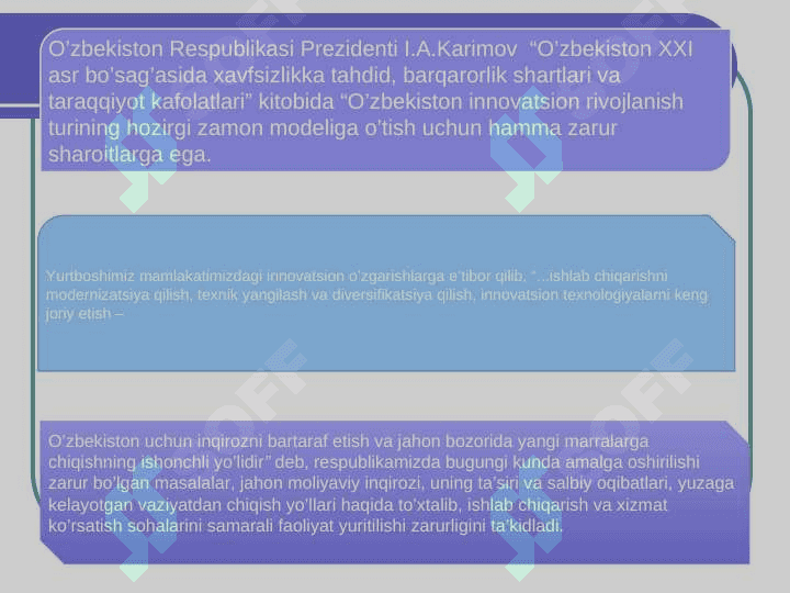 Korxonaning inavasion faoliyatini rivojlantrish yollari. 4