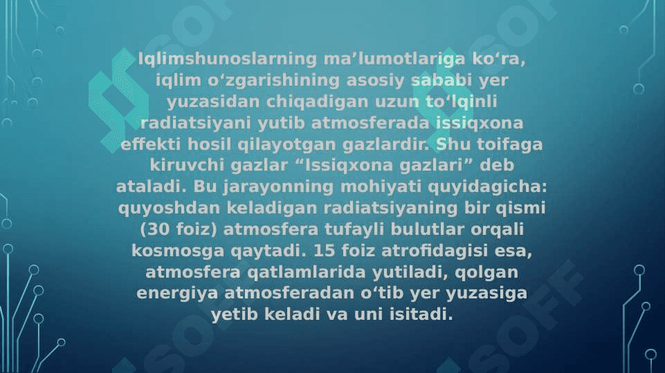IQLIM O‘ZGARISHI 8