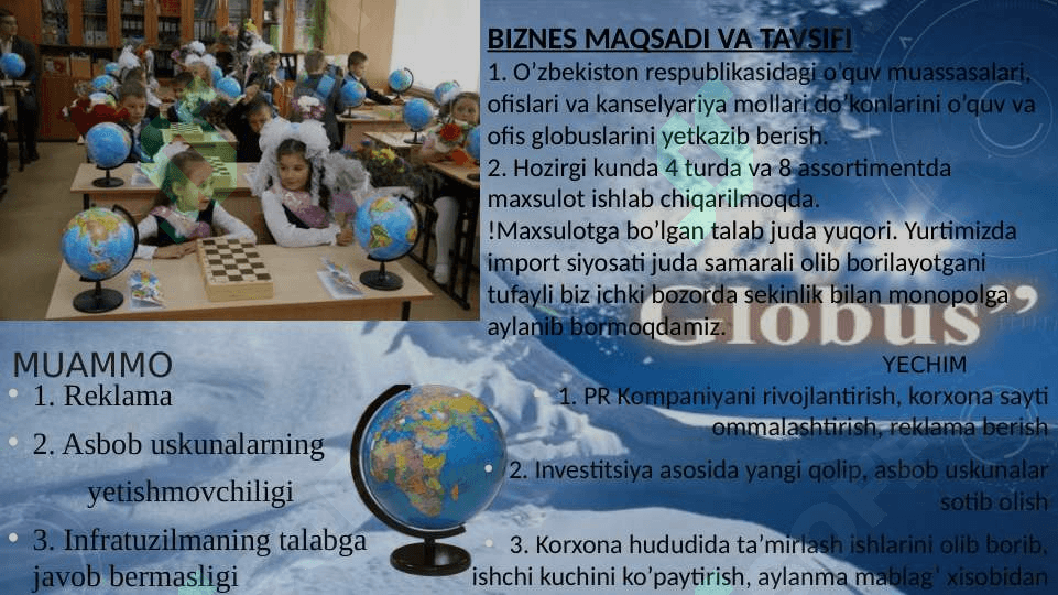 Globus ishlab chiqarish biznes reja 3