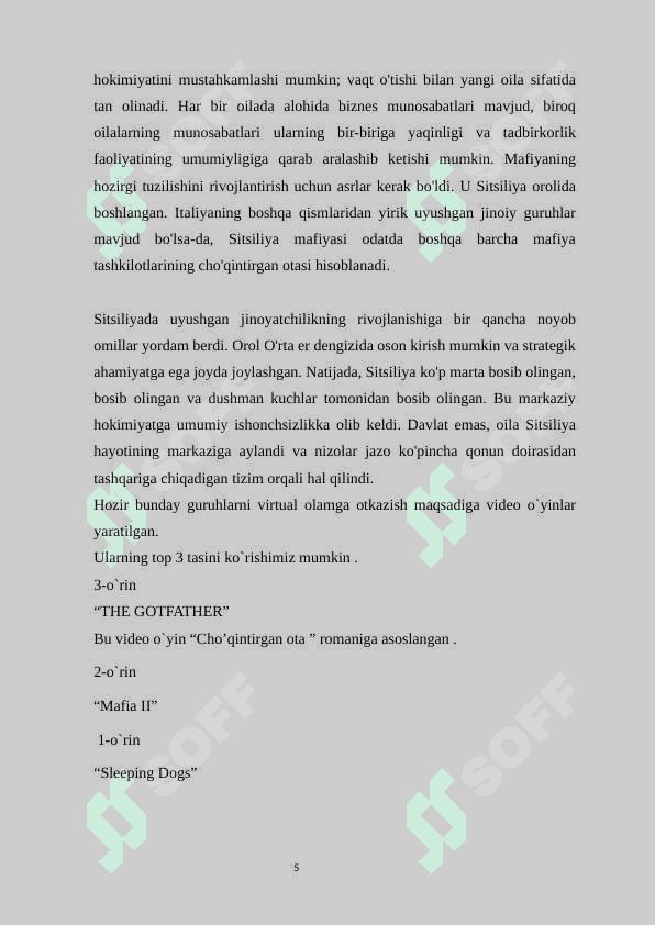 "True Mafia " o`yini  sodda desktop varianti 5