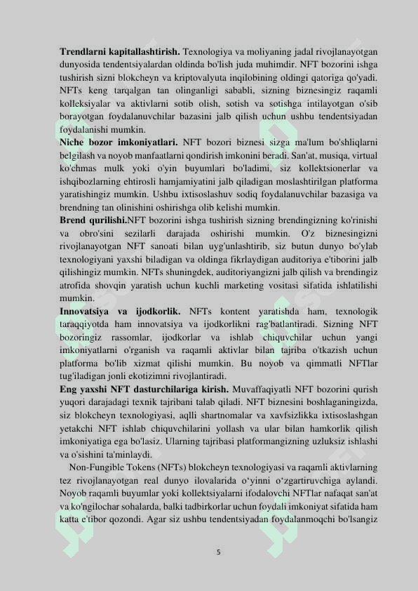 NFT marketplace sayti 5