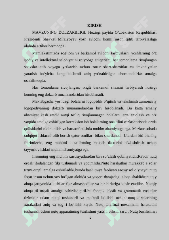 Bolalarni logopedik o’qitish va tekshirish 2