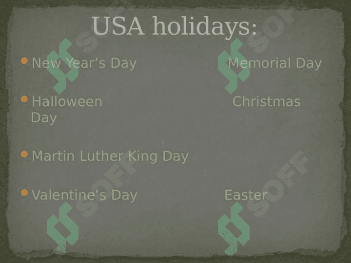 Holidays in USA 3