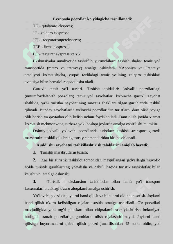 Temir yo'l transporti. 8