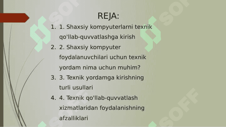 Shaxsiy kompyuterning texnikaviy ta’minotidan foydalanishning ahamiyati va usullari 2