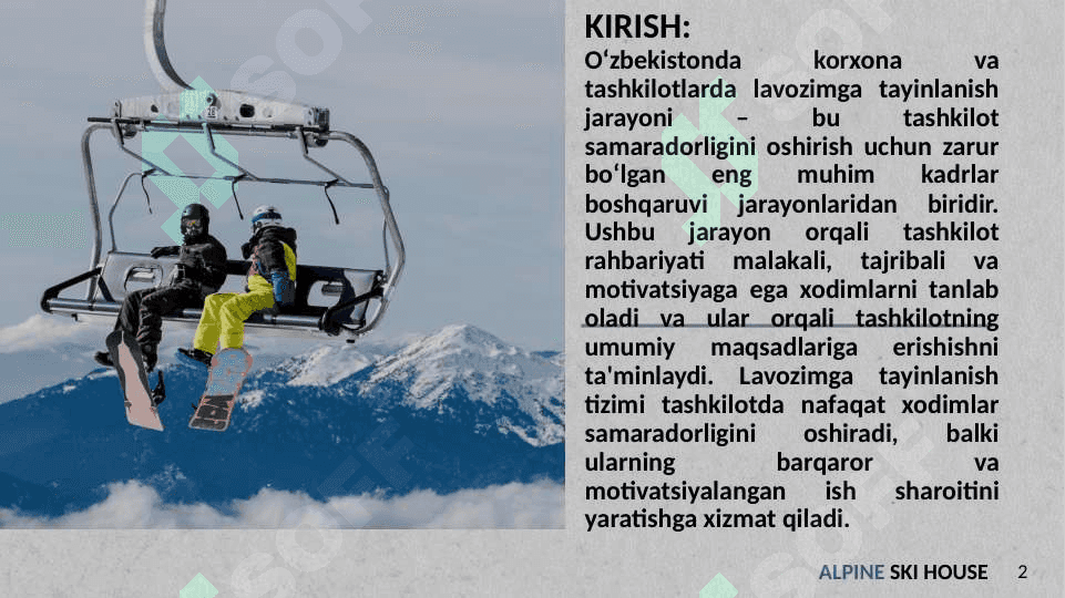 Korxona va tashkilotlarda  lavozimga tayinlanish 2