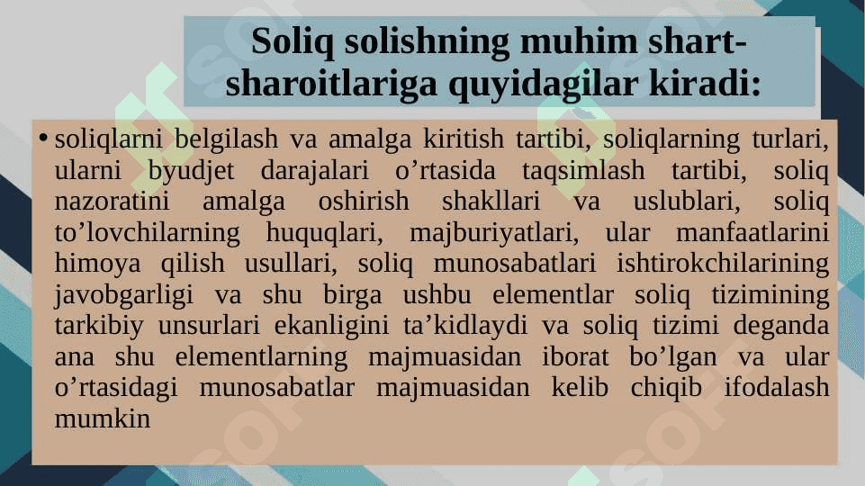 YURIDIK VA JISMONIY SHAXSLARNI SOLIQQA TORTISHNI O’ZIGA XOS O’XSHASHLIKLARI HAMDA FARQLI JIHATLARI 2