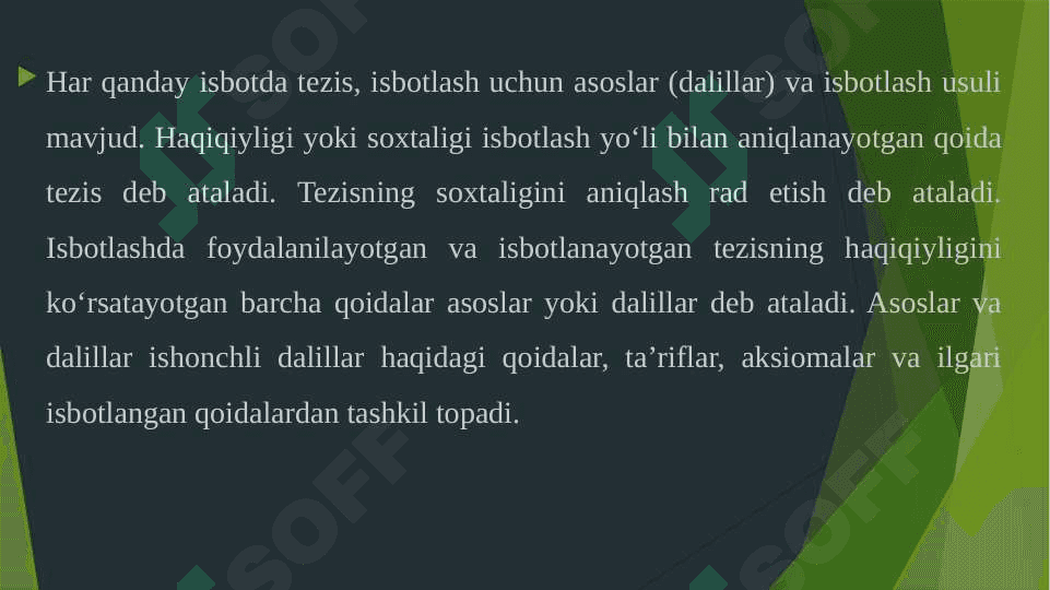 ISBOTLASH VA RAD ETISHNING UMUMIY TAVSIFI VA TURLARI 4