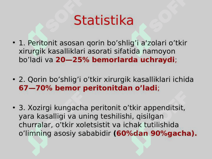 Oʻtkir yiringli peritonit 3