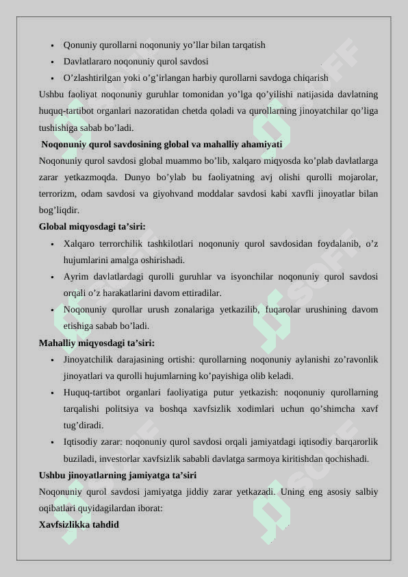 Noqonuniy qurol savdosi bilan bog'liq jinoyatlar 3