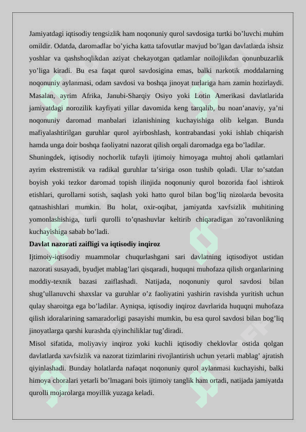 Noqonuniy qurol savdosi bilan bog'liq jinoyatlar 6