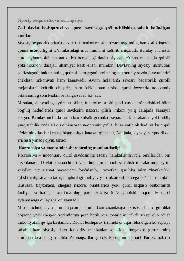 Noqonuniy qurol savdosi bilan bog'liq jinoyatlar 7