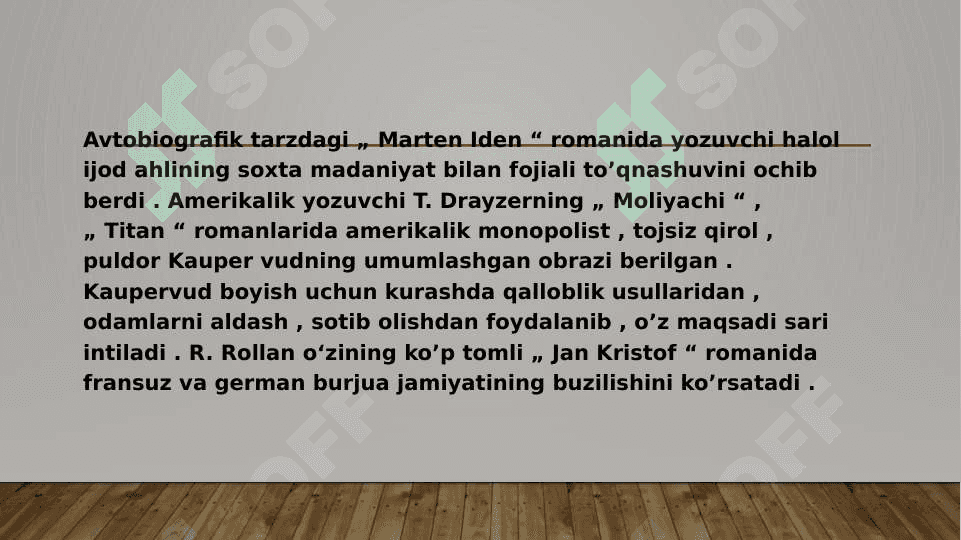 XIX asr oxirida Yevropada adabiyot va sanʼat 5