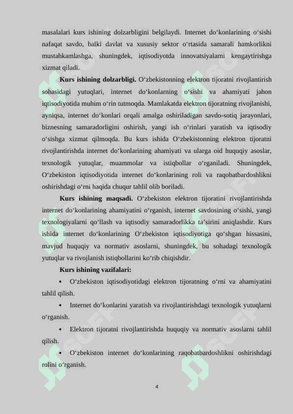 O‘zbekiston elektron tjoratni rivojlantirishda internet do‘konning ahamiyati 4