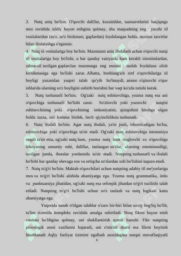Nutqiy xatolar va ularni bartaraf qilish 8