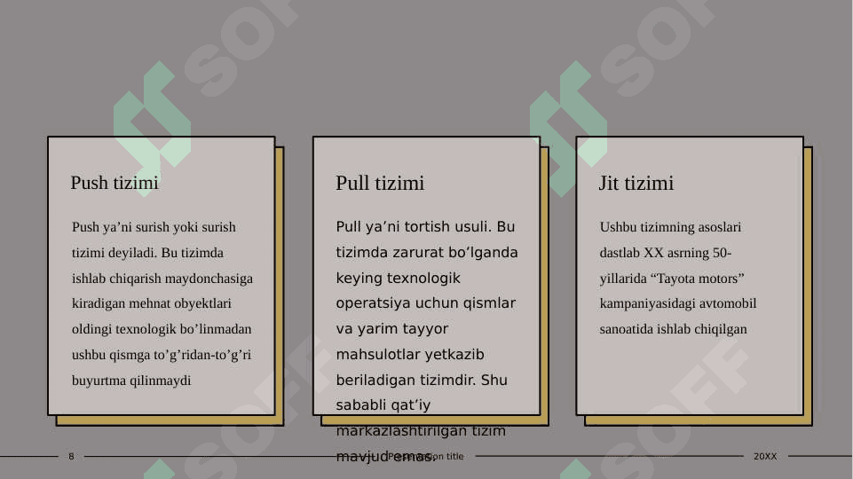Ishlab chiqarish logistikasi 8