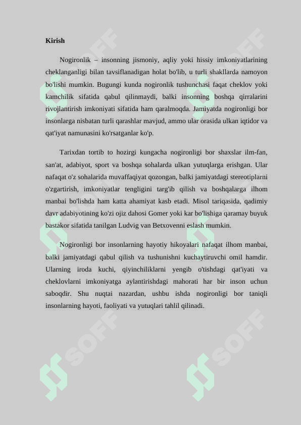 Nogironligi bor taniqli insonlar Mustaqil ish 3