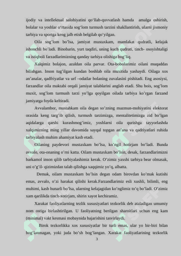 Tezkorlik va uni tarbiyalash metodikasi 3