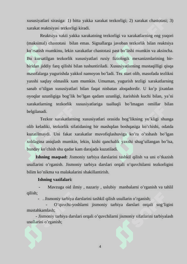 Tezkorlik va uni tarbiyalash metodikasi 4