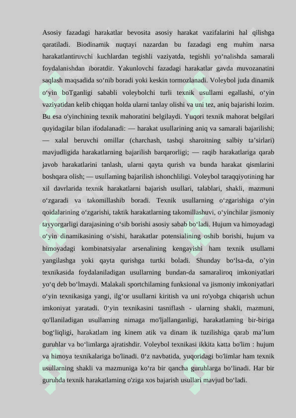 VOLEYBOL O‘YIN TEXNIKASINI O‘RGATISH 5