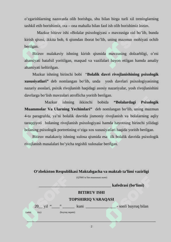 Bolalar psixologiyasi 2