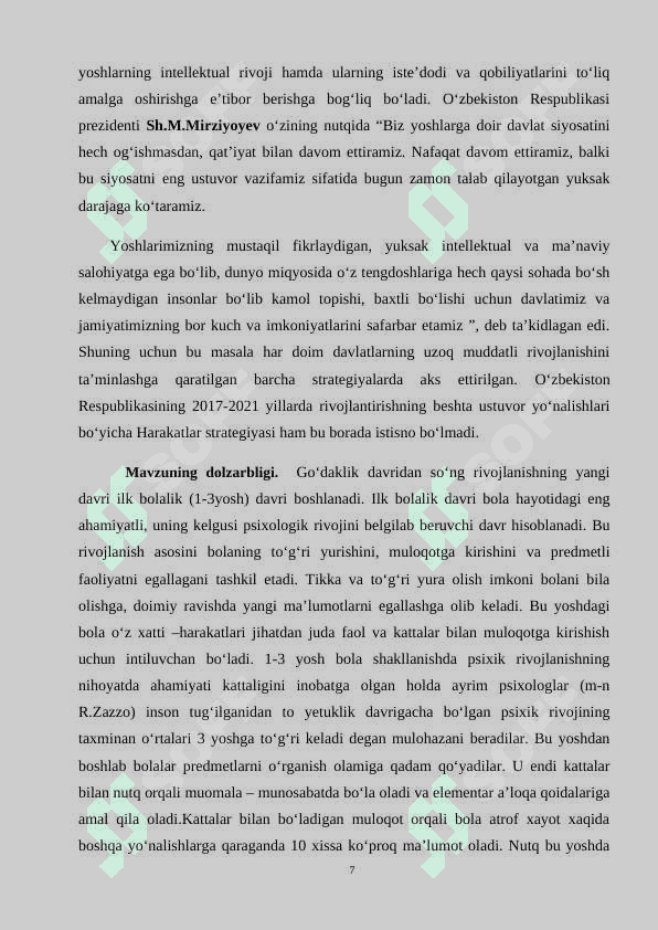 Bolalar psixologiyasi 7