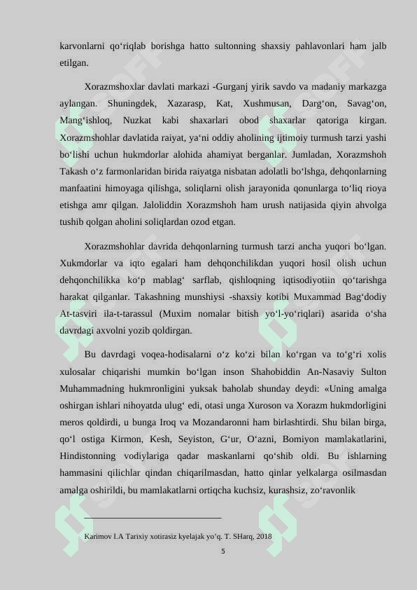 AN NASAVIYNING “SIYRAT US-SULTON JALOLIDDIN MENKUBURNI 5