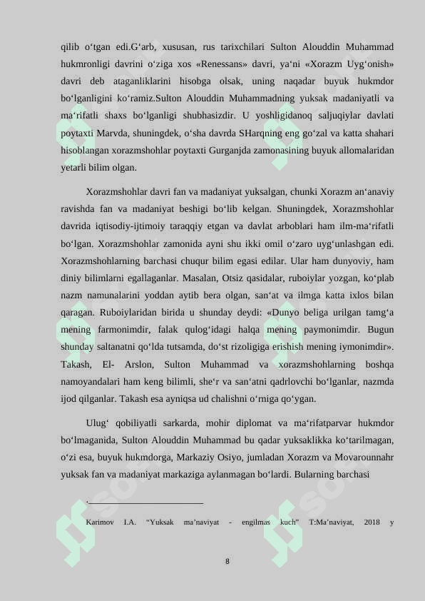 AN NASAVIYNING “SIYRAT US-SULTON JALOLIDDIN MENKUBURNI 8