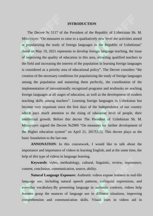 The  role  of  authentic  videos  in  learning  English 2