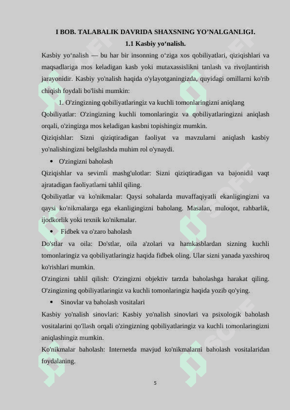 Talabalik davrida shaxs  yo‘nalganligining psixologik xususiyatlari 5