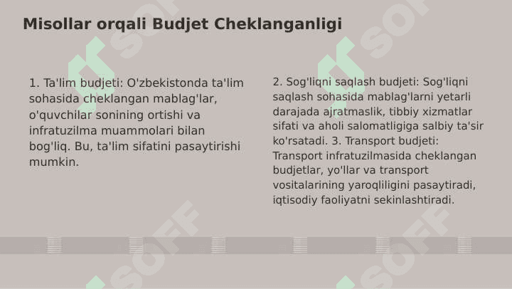 Budjet cheklanganligi va budjet tenglamasi 4