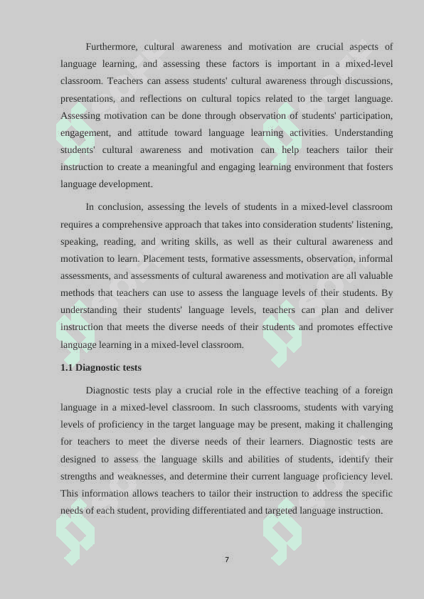 Teaching a foreign language in the mixed level classroom 8