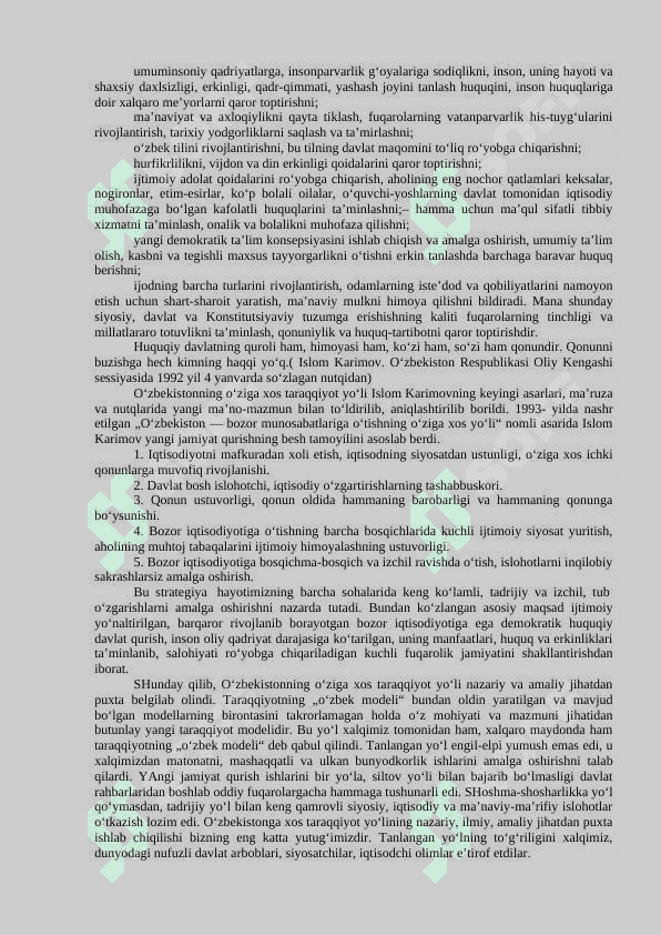 O‘ZBEKISTONNING O‘ZIGA XOS ISTIQLOL VA TARAQQIYOT YO‘LI 4