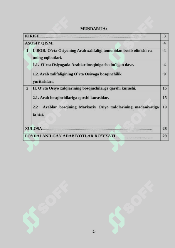 Arablar bosqini va Markaziy Osiyo  xalqlarining istilochilarga qarshikurashi tarixshunosligi 2
