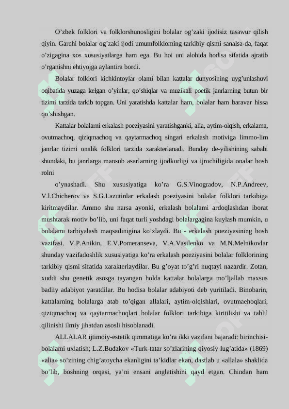 O’zbek bolalar folklori 2