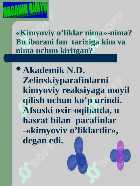 To’yingan uglevodorodlar (Alkanlar) 2