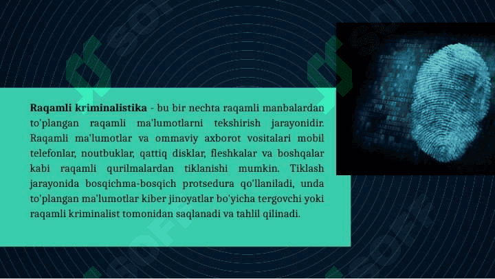 Raqamli kriminalistika va kiber jinoyatlarni tergov qilish 6