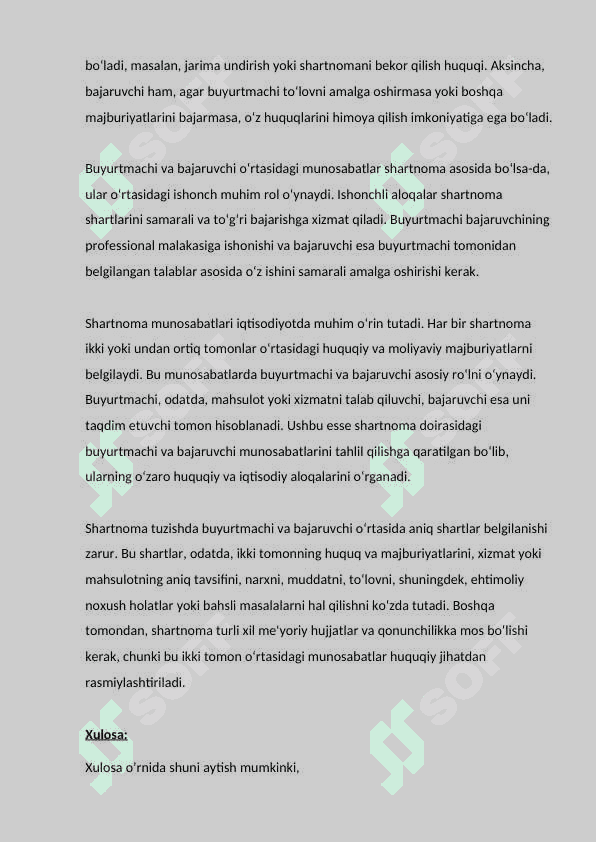 SHARTNOMA DOIRASIDA BUYURTMACHI VA BAJARUVCHI MUNOSABATLARI 4